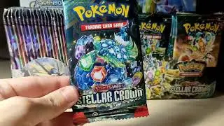 Открываю коробку с картами Pokémon | Stellar Crown #1
