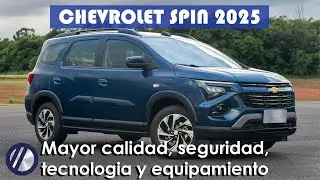 Nueva Chevrolet Spin 2025 | Precios, versiones, equipamiento, motor y todo lo que cambi&oacute;.