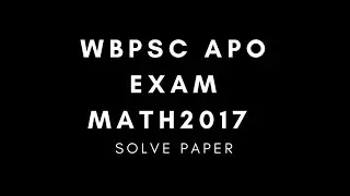 WBPSC Assistant Programme Officer 2017 Answer Key