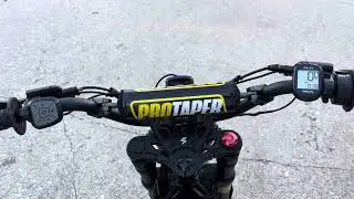 Volcon Brat, top speed, with a heavy rider