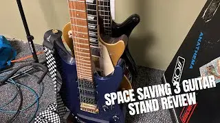 Strich Wood 3 Guitar Stand. Does it really save space, and how easy is it to assemble?
