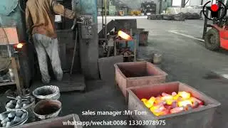 round steel bar #forging heating production line