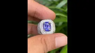 Natural 2.02ct tanzanite clean quality brutal luster micro
