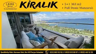 Pruva 34 Sitesi nde Eşyalı Kiralık 5+1 Boş Ara Kat