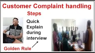 Customer Complaint handling Rules, how to handle customer complaint