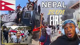 NEPAL IS ON FIRE😱🔥 !! (Reaction Video)  #nepal #riot #demonstration #trending #foryou