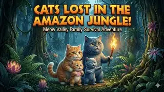 CATS LOST IN THE AMAZON JUNGLE! 🐯 Meow Valley Family Survival Adventure