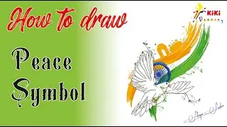 how to draw peace symbol | drawing | drawing tutorial | how to draw | drawing kaise kare