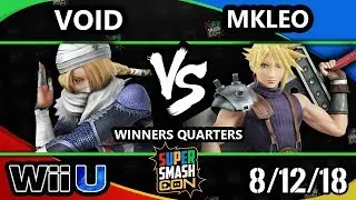 SSC 2018 Smash 4 - CLG | Void (Sheik) Vs. FOX MVG | MkLeo (Cloud) Wii U Winners Quarters