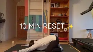 10-Min Full Body Reset | Rolig pilates & stretching for å roe kroppen🧘‍♀️