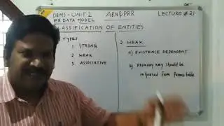 DBMS CS 5A LECTURE 21