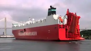 TYSLA RoRo Ship arriving in Savannah GA - 7/30/2012