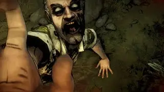 Lee Kills Infected Police Officer (The Walking Dead Season 1)