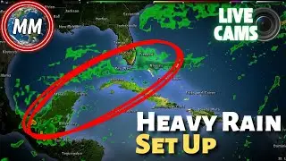 Cold Front Stalls (Active Weather) | Now with LIVE Caribbean Cameras