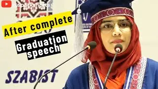 The wonderful speech | After completed graduation @SparkShorts92