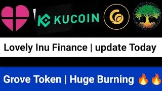 Lovely inu latest News | Grove Token Huge Supply Burn 🔥 | Radio Raca partnership Kucoin Exchange