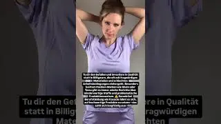 Qualit&auml;t anstatt Billigware wie Temu  #medizin #altenpflege #berufskleidung