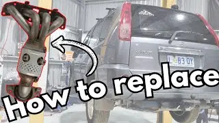 How to replace the exhaust manifold catalytic converter of a Nissan X-trail