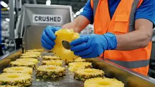 Inside a MODERN Pineapple Factory - How They Make Juice