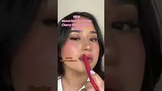 #shorts about-face cherry pick in &lsquo;peachpunisher&rsquo; #aboutface #halsey #liptutorial  #cleanbeauty