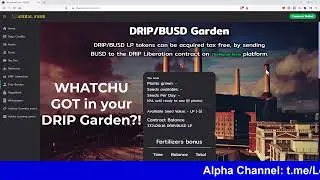80K bagged and tagged in the #DRIP Garden #AnimalFarm #BSC #DeFi