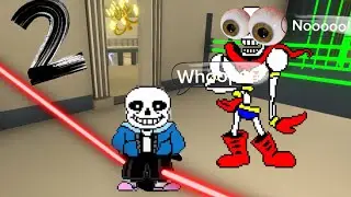 Museum Part 2! Sans and papyrus Play Human Fall flat Extra dreams Part 2.5 With Ninja And mad
