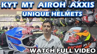 HIGH-END HELMETS⛑️| ORION MOTORS 2024 | OFF-road Helmets #KYT #MTHELMETS #Airoh #axxis BANGALORE