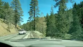 Driving the scenic Big Pines Highway County Route N4 to escape the LA lockdown and heatwave