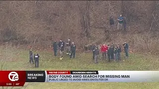 Body found amid search for missing man