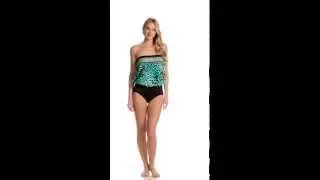 Maxine Borderline Bandeau Blouson One Piece | SwimOutlet.com