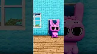 &iquest;Pinki est&aacute; triste? - Dibujos animados de animaci&oacute;n de Sky Minecraft #shorts #minecraft
