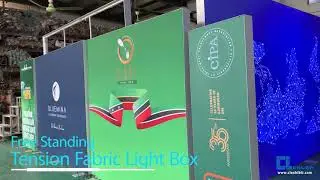 Free Standing Tension Fabric Light Box for Conference