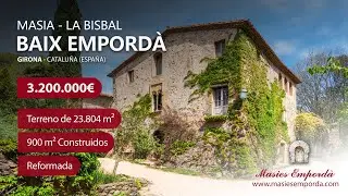 Masía en venta del siglo XVII 🏡 Totalmente restaurada en Municipio de Corça ➤ Baix Empordà (Girona)