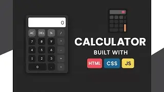 Calculator UI Demonstration | HTML, CSS & JavaScript Project