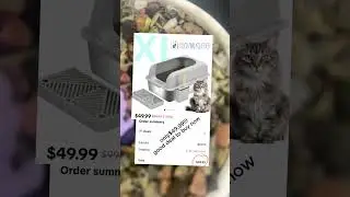 Durable stainless steel cat litter box  great value!