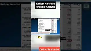 Lithium Americas Financial Analysis | NYSE: $LAC Stock #investing #stocks #lithium #analysis