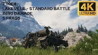 T110E4 8,7k damage 5 frags on Lakeville - World of Tanks