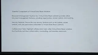 Virtual Data Room Solutions