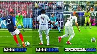 Kylian Mbapp&eacute; Penalty In Every PES & eFootball (2017-2026)