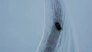 Hans K. Drifting on a frozen lake in Sweden - ICE DRIFT EVENTS
