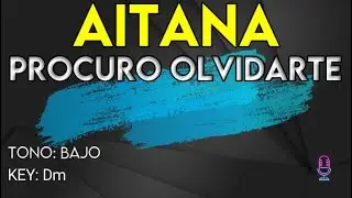 Aitana - Procuro Olvidarte - Karaoke Instrumental - Bajo