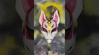 I transformed a FORTNITE Mask! 💀🎨 #diy #art #painting #mask #halloween #fortnite #mashup