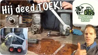 Bobcat down, rijmotor kapot.