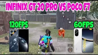 INFINIX GT 20 PRO 120FPS VS POCO F7 60FPS TDM CHALLENGE BGMI