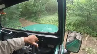 GoPro action camera POV Mahindra MM540 Offroad reserve forest area #mahindra #mm540 #jeep #offroad 