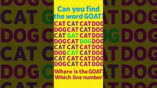 Hey Could you find goat in this chart? kids below 14 age #subitizing #noticewonder #everydaymath