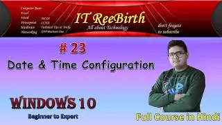 W#23 How to change date and time and Add additional clock in windows 10 Hindi Tutorial