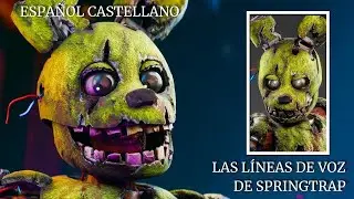 L&iacute;neas de voz de Springtrap (FNAF x DBD) animadas l Fandub Espa&ntilde;ol Castellano