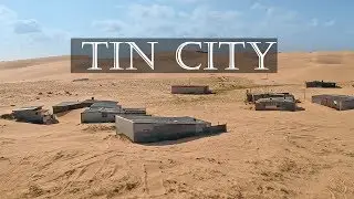 off grid community living on the sand dunes ! Stockton beach tin city