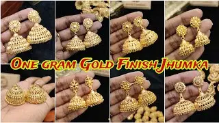 One gram Gold Jhumka Earrings 7010071148 WhatsApp for Booking #fashion #online